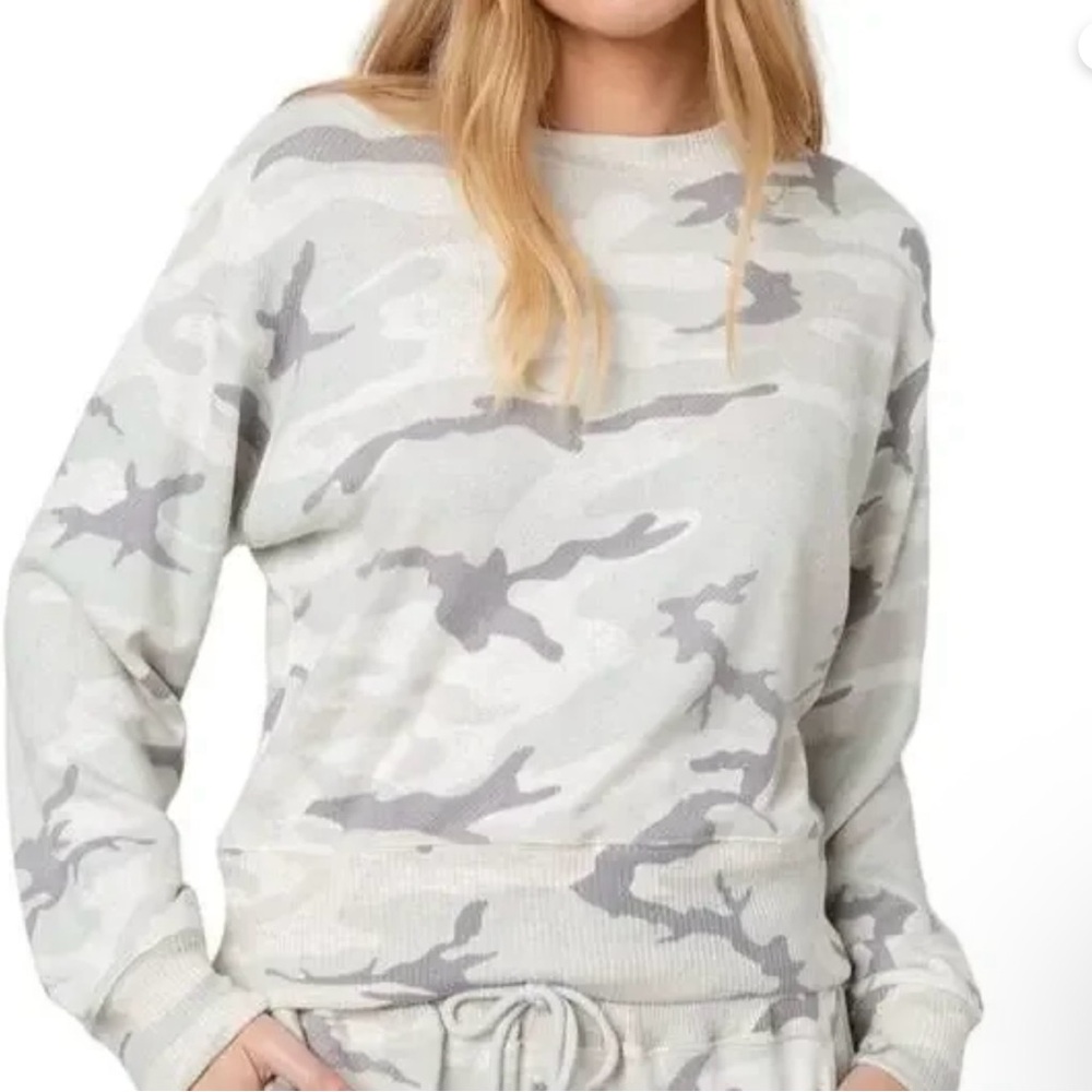 Rails Ramona Light Gray Textured Top